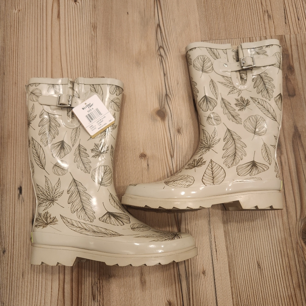 Western Chief NWT Leaf Me Alone Rain Boot